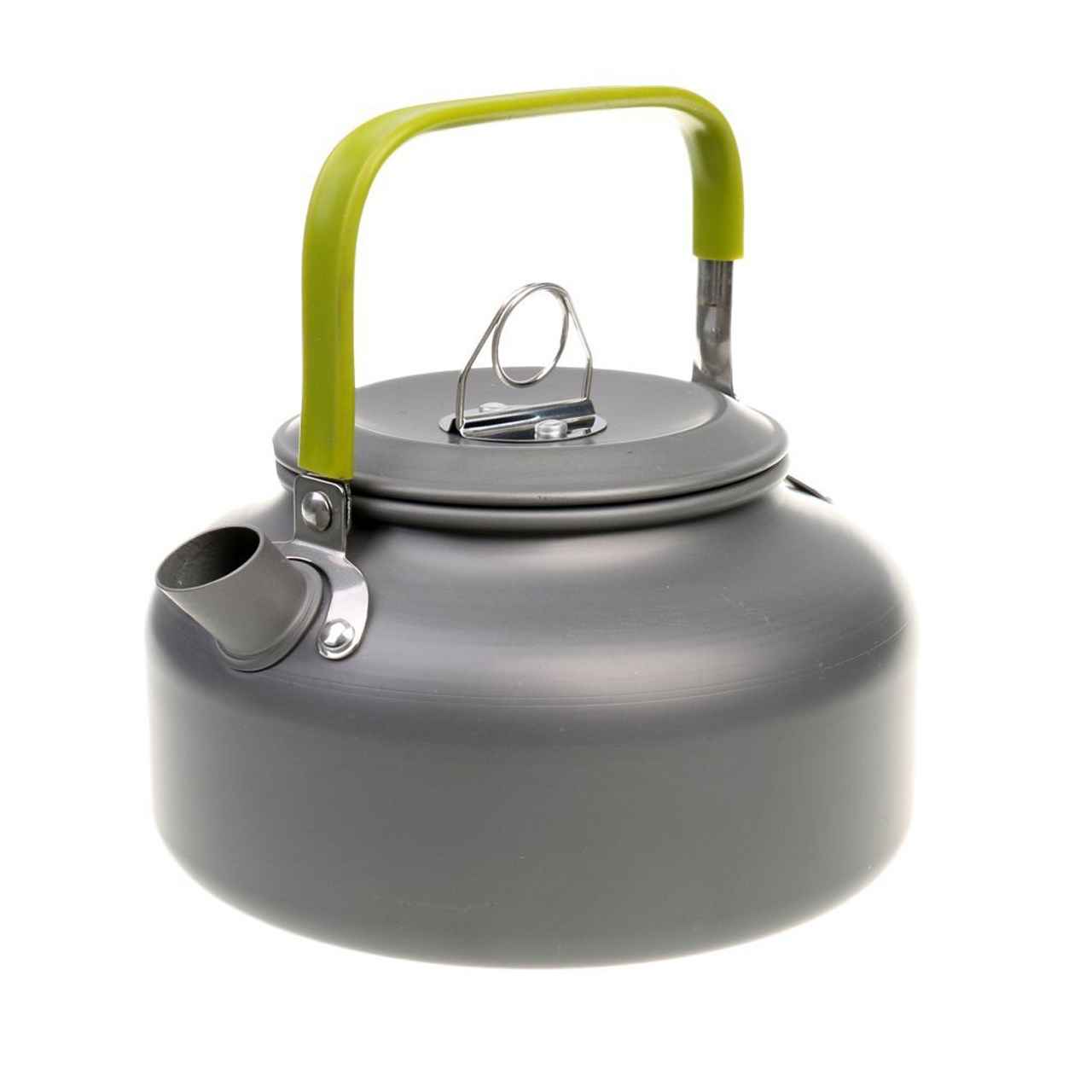 Leichter grauer Outdoor-Campingkessel – Ideal für Lagerfeuer