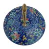 Persischer Kupfer-Stifthalter für den Schreibtisch - Minakari emailliert, Blaues Blumenmuster