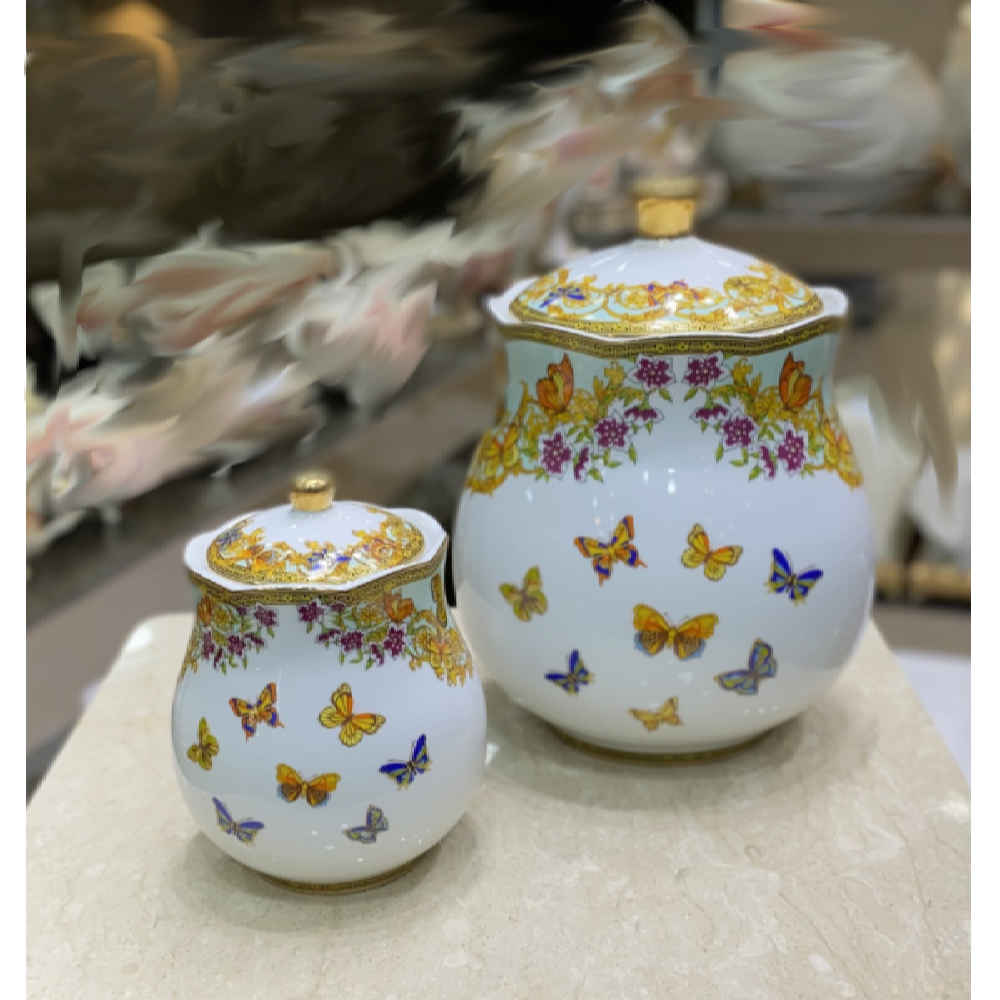 Porzellan-Aufbewahrungsglas – Stilvolle Aufbewahrung für Kaffee, Tee & mehr (7x)