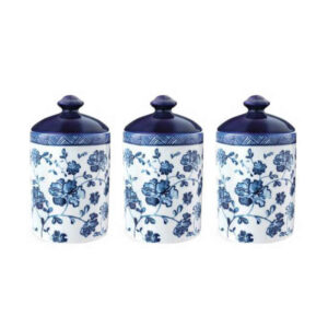 Porzellan-Vorratsdosen-Set für die Küche Modell Fleur Cruet (3er-Set)