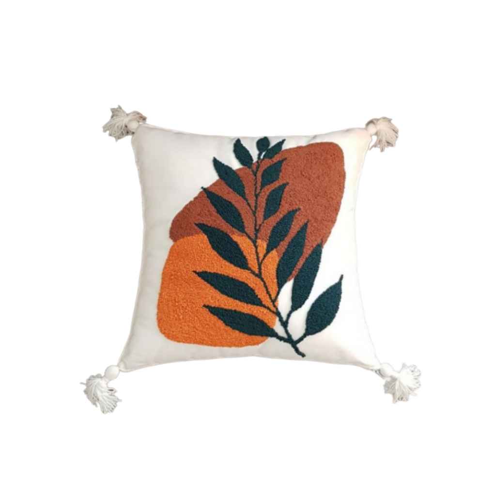Punch-Needle-Kissenbezug – Besticktes Abstraktes Design