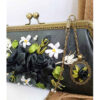 Bandstickerei Clutch Handtasche - Samt mit Niaz Design