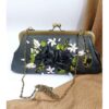 Bandstickerei Clutch Handtasche - Samt mit Niaz Design
