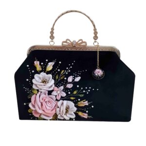 Bandstickerei Clutch Handtasche – Samt mit Aviz Design