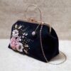 Bandstickerei Clutch Handtasche - Samt mit Aviz Design