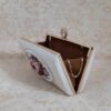 Bandstickerei Clutch Handtasche - Mit Blumendetail für Abendparty