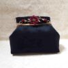 Bandstickerei Clutch Handtasche - Samt mit Schmetterlingsmuster