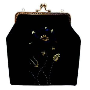 Bandstickerei Clutch Handtasche – Samt mit Sarafraz Design