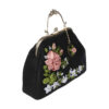 Bandstickerei Clutch Handtasche - Samt mit Tiara Design