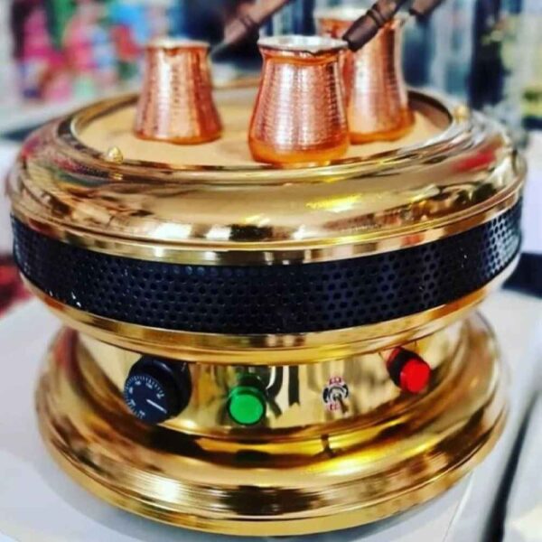 Stahl türkische Sandkaffeemaschine - Authentische Café-Ausrüstung