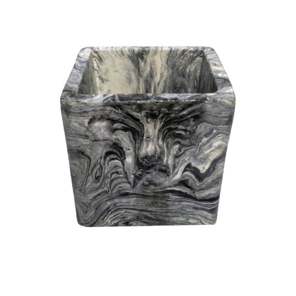 Stein-Stifthalter für den Schreibtisch mit Marmormuster Modell Flora