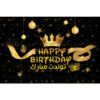Wandbanner Persisches Happy Birthday Thema Modell Ornament & Krone
