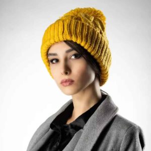 Damen Strick Wintermütze – Modell Bubble