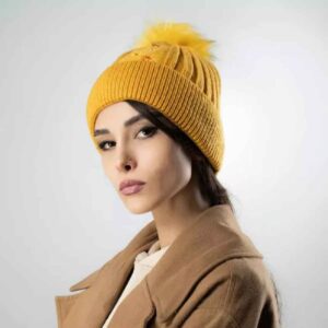 Damen Strick Wintermütze – Modell Flower