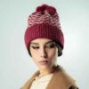 Damen Strick Wintermütze - Modell Zigzag