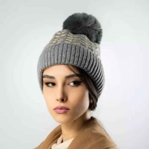 Damen Strick Wintermütze – Modell Zigzag