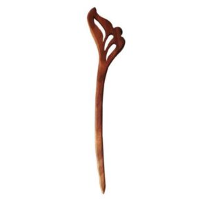 Holz-Haarnadel Handgefertigt Matter Flügel-Design Große Größe