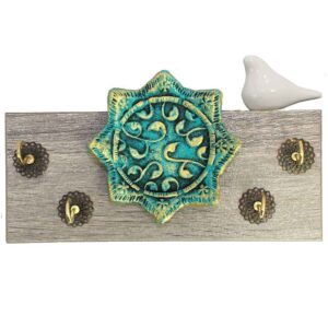 Dekorativer & handgefertigter Wand-Schlüsselhalter mit Design Eslimi