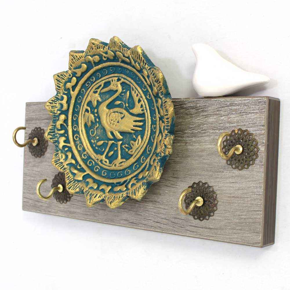Dekorativer & handgefertigter Wand-Schlüsselhalter mit Design Traditionell