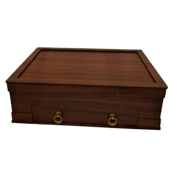 Holz-Uhrenbox mit 60 Fächern und Uhrenkissen