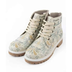 Graffiti-Druck Stiefelette für Frauen – Blumenmuster