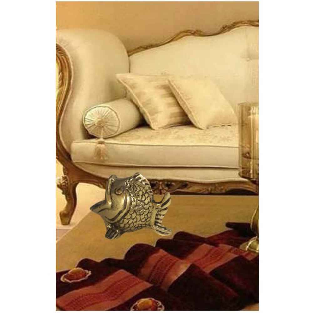 Handgefertigter Messing-Aschenbecher – Künstlerisches Fisch-Design