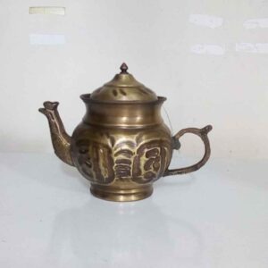 Persische Messing-Teekanne handgefertigt mit elegantem Gravurdesign Hakhamanesh