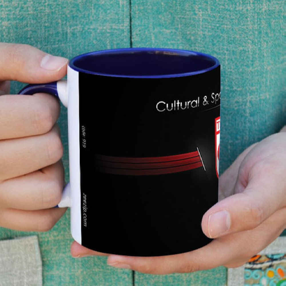 Sportfan-Tasse – Tractor Fußball Club Logo Schwarz