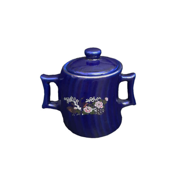 Keramische Zuckerschale mit Deckel - Künstlerischer Stil Gol & Morgh