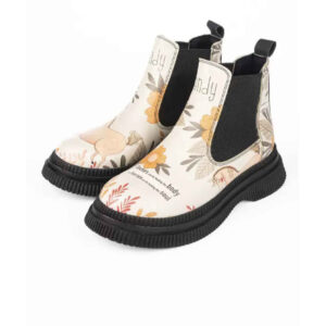 Graffiti-Druck Chelsea-Stiefel – Synthetisches Leder mit Pferdemuster