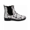 Graffiti-Druck Chelsea-Stiefel – Synthetisches Leder mit Reißverschluss