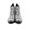 Graffiti-Druck Chelsea-Stiefel – Synthetisches Leder mit Reißverschluss