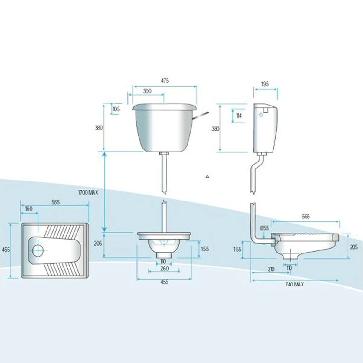 Mariana Kauern Toilettenspülkasten – Hochwertiger Wassersparer