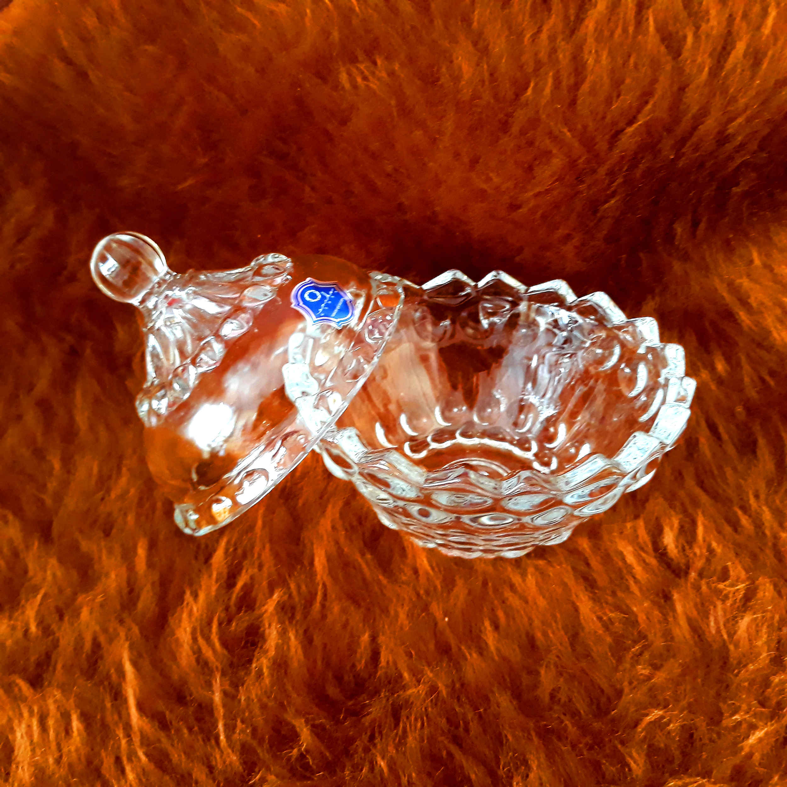 Glas-Zuckerschale mit Deckel – Modell Onyx