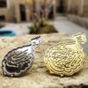 Islamische atemberaubende Messing-Brosche verziert mit Labaik ya Hussain