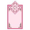 Islamische Gebetsmatte Rosa Samt-Sajadah mit Vintage-Blumendesign