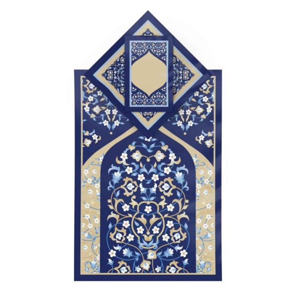 Islamische Gebetsmatte Samt-Sajadah Leichtgewicht mit Blumenmuster