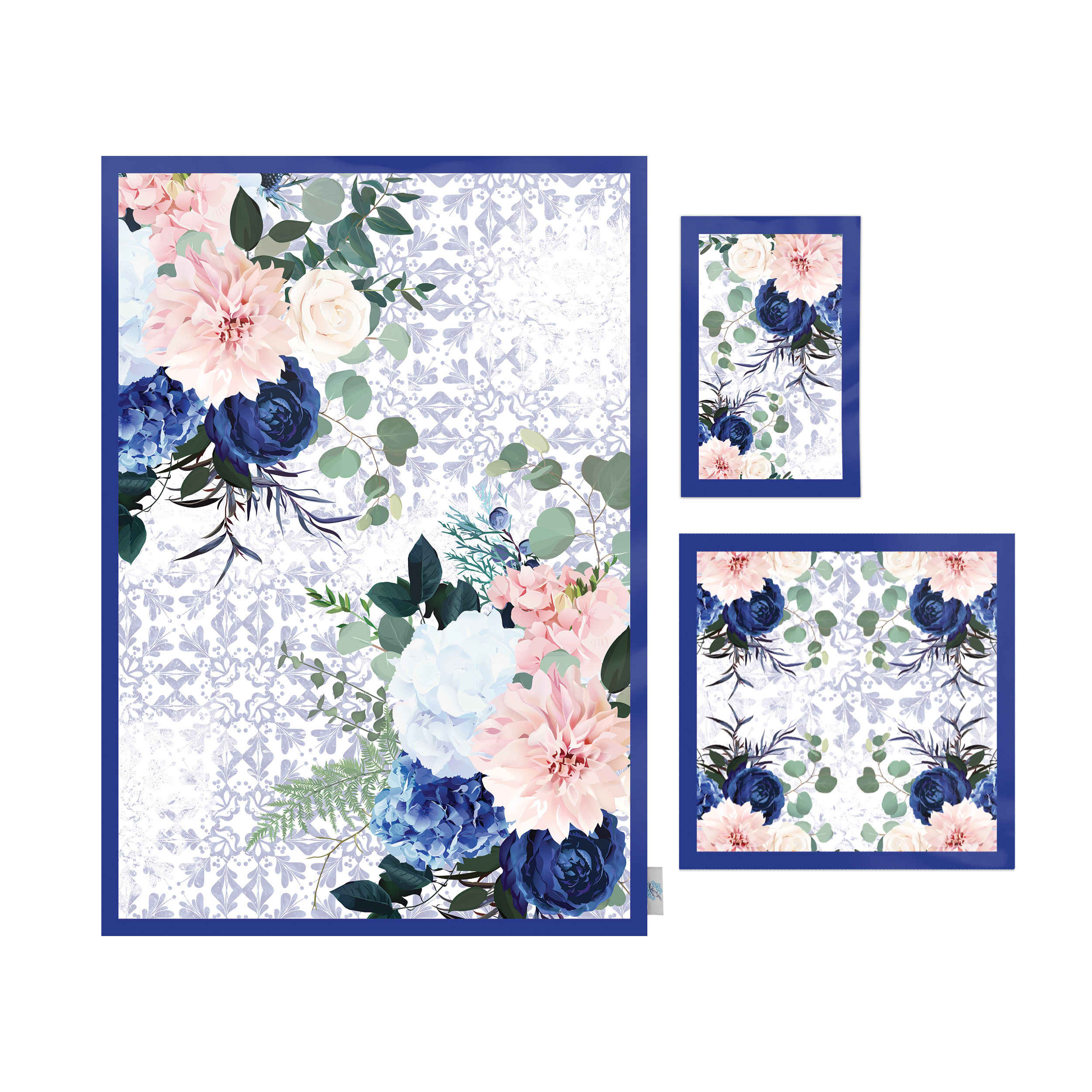 Islamische Gebetsmatte Samt-Sajadah Leichtgewicht mit Blumendesign