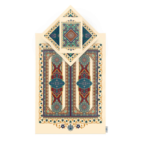 Islamische Gebetsmatte Samt-Sajadah Leichtgewicht mit islamischem Thema