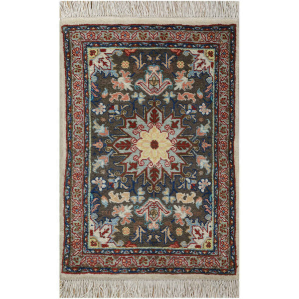 Authentischer iranischer Gebetsteppich, handgeknüpft & luxuriöser Sajada Haris