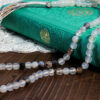 Islamischer Sulemani Hakik-Rosenkranz mit 101 Gebetsperlen Tasbih Grau