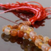 Islamischer Achat-Rosenkranz mit 101 Gebetsperlen Tasbih Orange