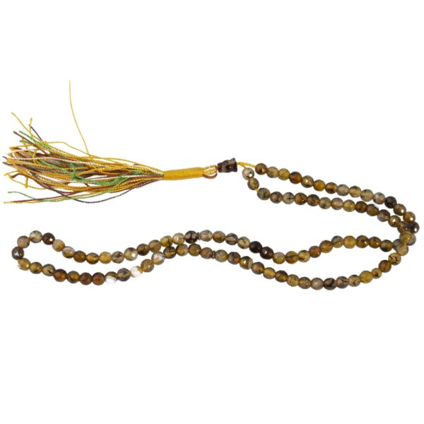 Islamischer Dendritenachat-Rosenkranz mit 101 Gebetsperlen Tasbih Shajar