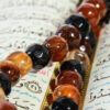 Islamischer Achat-Rosenkranz mit 101 Gebetsperlen Tasbih Braun