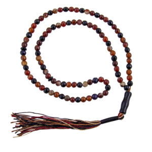 Islamischer Achat-Rosenkranz mit 101 Gebetsperlen Tasbih Braun