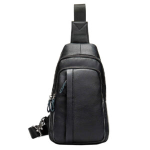 Leder Schultertasche – Mit vielen Fächern