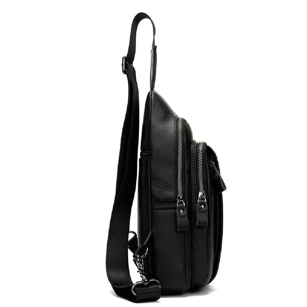 Leder Schultertasche – Mit vielen Fächern