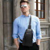 Leder Schultertasche - Mit vielen Fächern