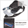 Leder Schultertasche - Mit Polyester-Baumwoll-Innenfutter
