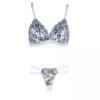 Lingerie-Set BH & Tanga für Damen im schicken Blumenmuster